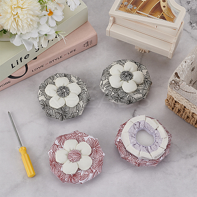 4Pcs 2 Colors Polyester Door Knob Cover DIY-FG0007-09-1