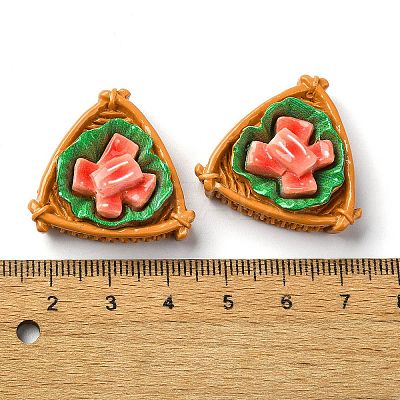 Fried Chip Doughnut Theme Opaque Resin Imitation Food Decoden Cabochons RESI-S392-02D-1