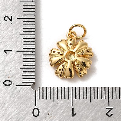 Brass Micro Pave Cubic Zirconia Pendants KK-K358-01B-G-1