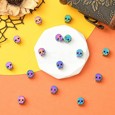 15Pcs Rack Plating Alloy European Beads FIND-YW0008-26-1
