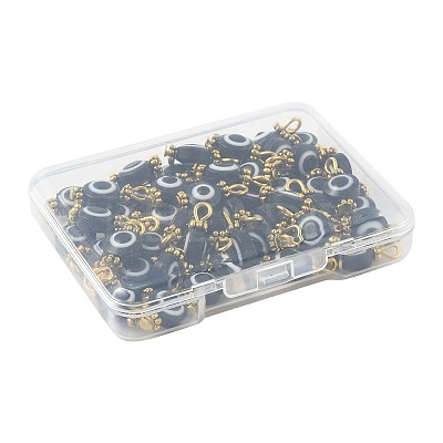 50Pcs Resin Pendants PALLOY-FS00040-01-1