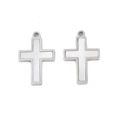 304 Stainless Steel Pendants STAS-S136-02P-01-1
