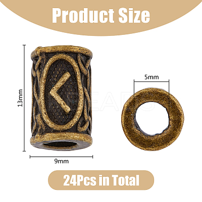 1 Set Alloy European Beads FIND-HY0003-12-1