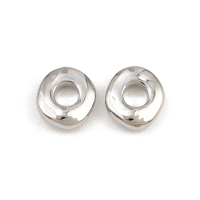 Brass European Beads KK-CBA78C7-33A-P-1