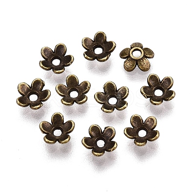 Tibetan Style Alloy Bead Caps MLF1225Y-NF-1