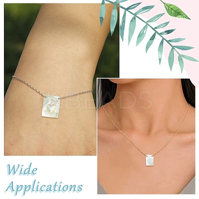 4Pcs 2 Styles Natural White Shell Mother of Pearl Shell Pendants SHEL-CJ0001-37-1