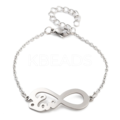 Non-Tarnish Stainless Steel Cable Chain Link Bracelets for Women Men LS-STAS-Z061-01P-06-1