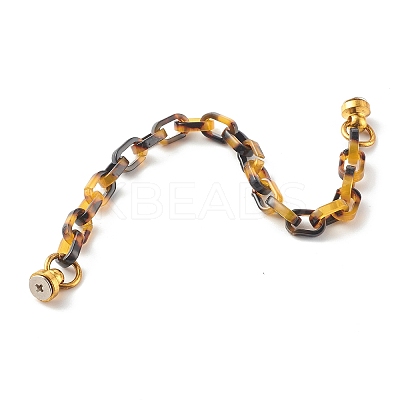 Resin Cable Chain Phone Case Chain HJEW-JM00501-1
