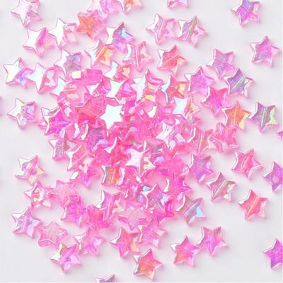 Eco-Friendly Transparent Acrylic Beads PL556-6-1