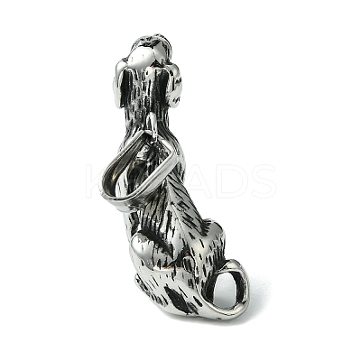 Retro 304 Stainless Steel Pendants STAS-G331-09A-AS-1