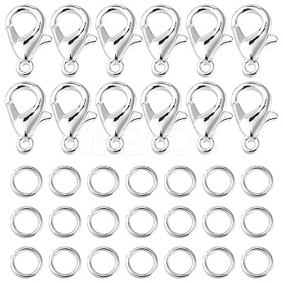 50Pcs Zinc Alloy Lobster Claw Clasps FIND-YW0003-98S-1