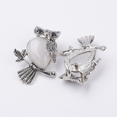 Natural Quartz Crystal Pendants G-E442-01O-1