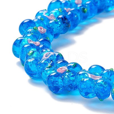 Handmade Lampwork Beads Strands LAMP-D015-08F-1
