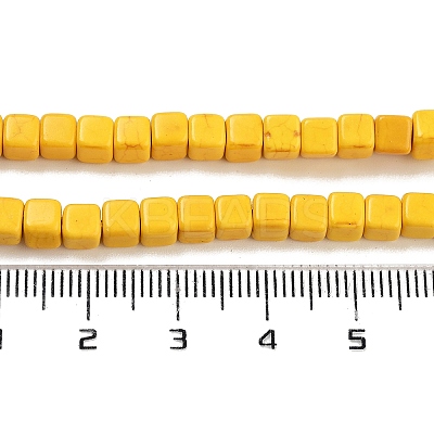 Synthetic Turquoise Beads Strands X-TURQ-G108-4x4mm-06-1