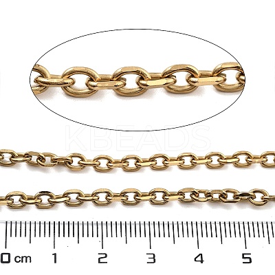 PVD Vacuum Plating 304 Stainless Steel Cable Chains CHS-H026-15G-1