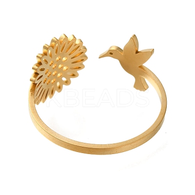 304 Stainless Steel Rings for Women RJEW-S241-03G-1