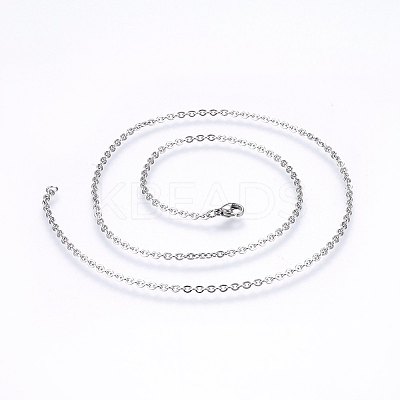 Non-Tarnish 304 Stainless Steel Cable Chains Necklaces LS-NJEW-F226-04P-02-1