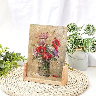 Beech Wood Business Card Holder ODIS-WH0005-71-1