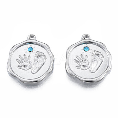 304 Stainless Steel Pendants STAS-N098-159P-1