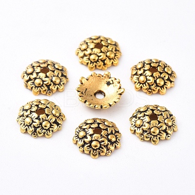 Tibetan Style Bead Caps LS-TIBEB-LF1650Y-AG-FF-1