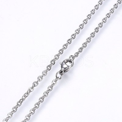 Non-Tarnish 304 Stainless Steel Cable Chains Necklaces LS-NJEW-F226-04P-02-1