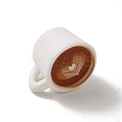 Opaque Resin Drink Pendants FIND-Z043-02B-1