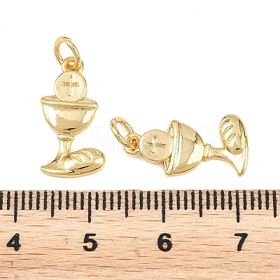 Holy Communion Chalice Brass Pendants KK-L275-26G-1