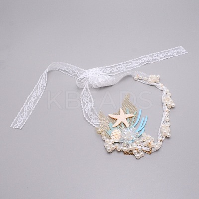 Lace Headbands for Girls OHAR-WH0021-01-1