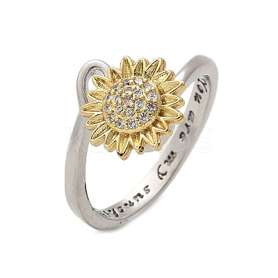 Rotatable Open Finger Rings for Women RJEW-H245-02PG-1