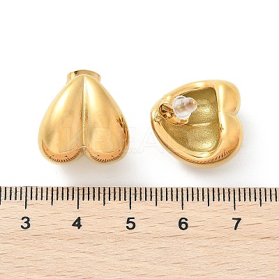 304 Stainless Steel Stud Earrings for Women EJEW-U051-04G-1