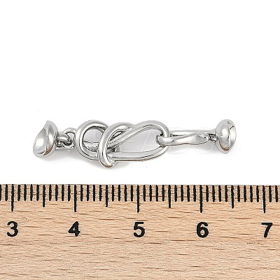 Brass Hook and S-Hook Clasps KK-U043-19P-1