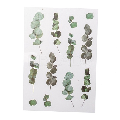 Flower Pattern Waterproof Self Adhesive Hot Stamping Stickers DIY-I063-06-1