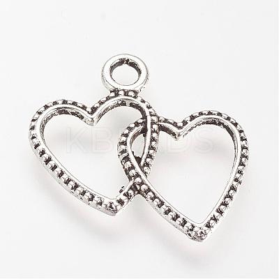 Tibetan Style Alloy Pendants TIBE-S303-05AS-RS-1