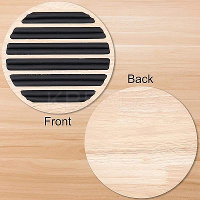6-Slot Wood Finger Ring Display Plate EDIS-WH0012-09A-1