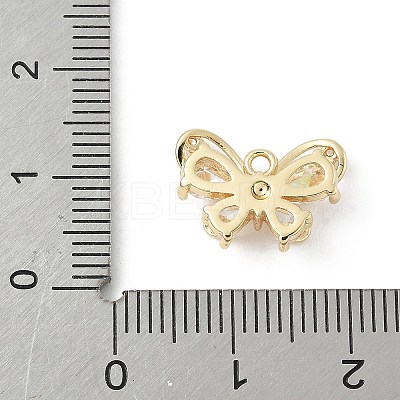 Brass Micro Pave Cubic Zirconia Pendants KK-M326-18A-G-1