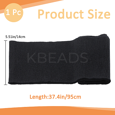 Polyester Ribbing Fabric for Cuffs DIY-WH0430-351A-1