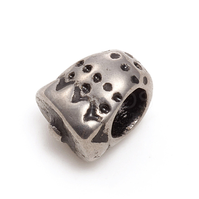 304 Stainless Steel European Beads STAS-G228-34AS-1