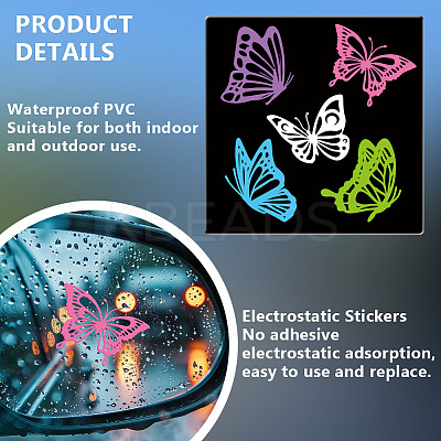 1Pc Waterproof PVC Electrostatic Stickers DIY-OC0013-20C-1