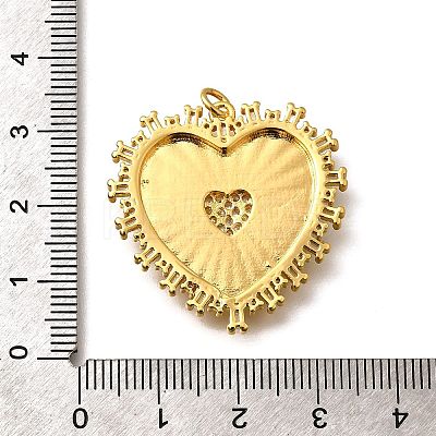 Brass Micro Pave Cubic Zirconia Pendants LS-KK-U055-25G-1