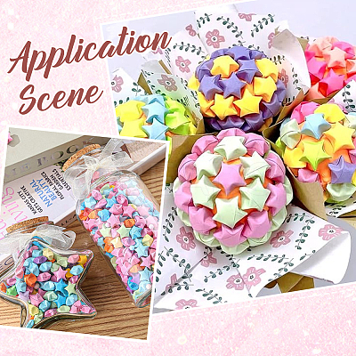 Lucky Star Origami Paper DIY-SC0027-24B-1