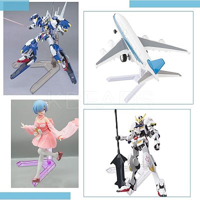 8 Sets 8 Style Plastic Model Toy Assembled Holder AJEW-FH0002-33-1