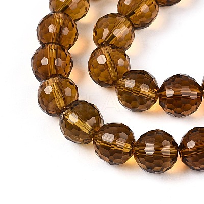 Transparent Glass Bead Strands GLAA-R095-8mm-32-1