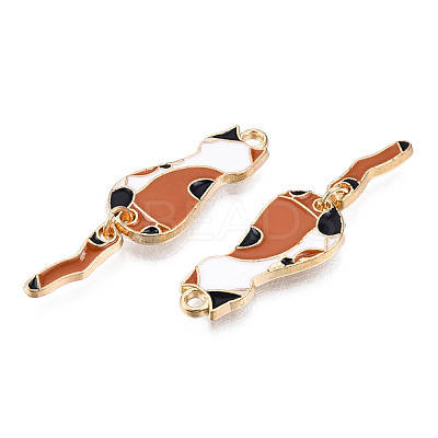 Eco-Friendly Alloy Enamel Pendants ENAM-T011-84C-NR-1