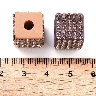 Opaque Resin European Beads RESI-M038-06-1