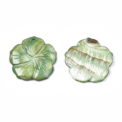 Natural Freshwater Shell Pendants X-SHEL-S276-164-1