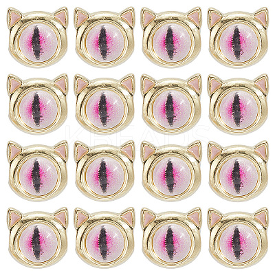 16Pcs Alloy Resin Beads FIND-SC0015-38-1