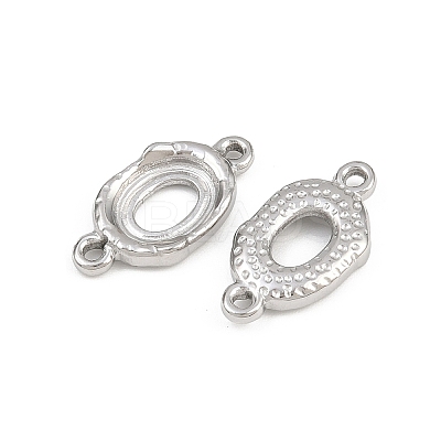 304 Stainless Steel Connector Cabochon Settings STAS-L303-29P-1