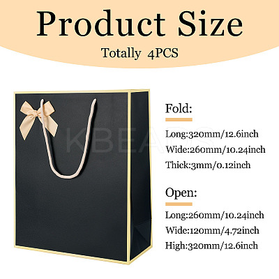 4Pcs Rectangle Paper Gift Bags AJEW-TA0001-60A-1