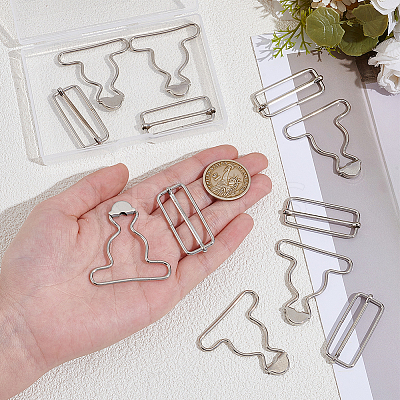 6 Bags Adjustable Iron Buckles IFIN-CY0001-04P-1
