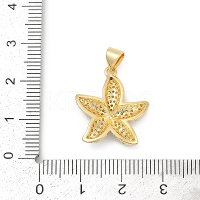 Brass Micro Pave Cubic Zirconia Pendants KK-D317-074G-1